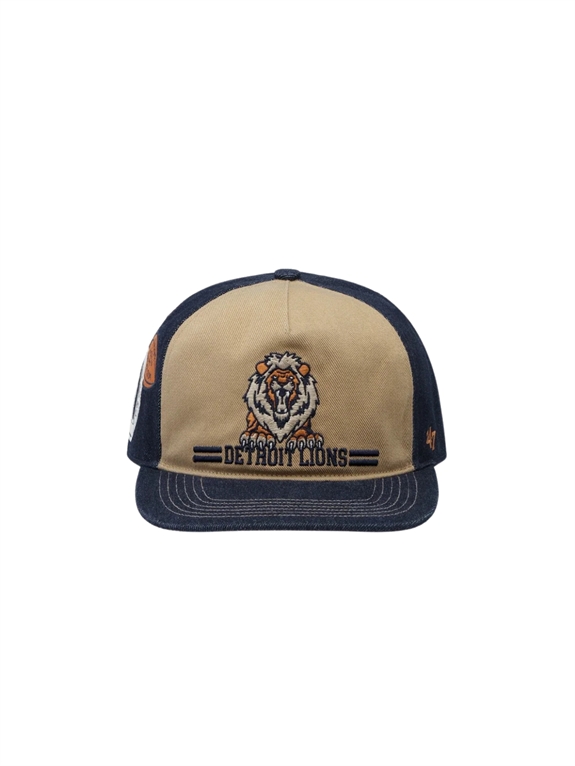 Les Deux LD X NFL Side Hit Denim Panel Hitch Cap - Dark Navy Blue